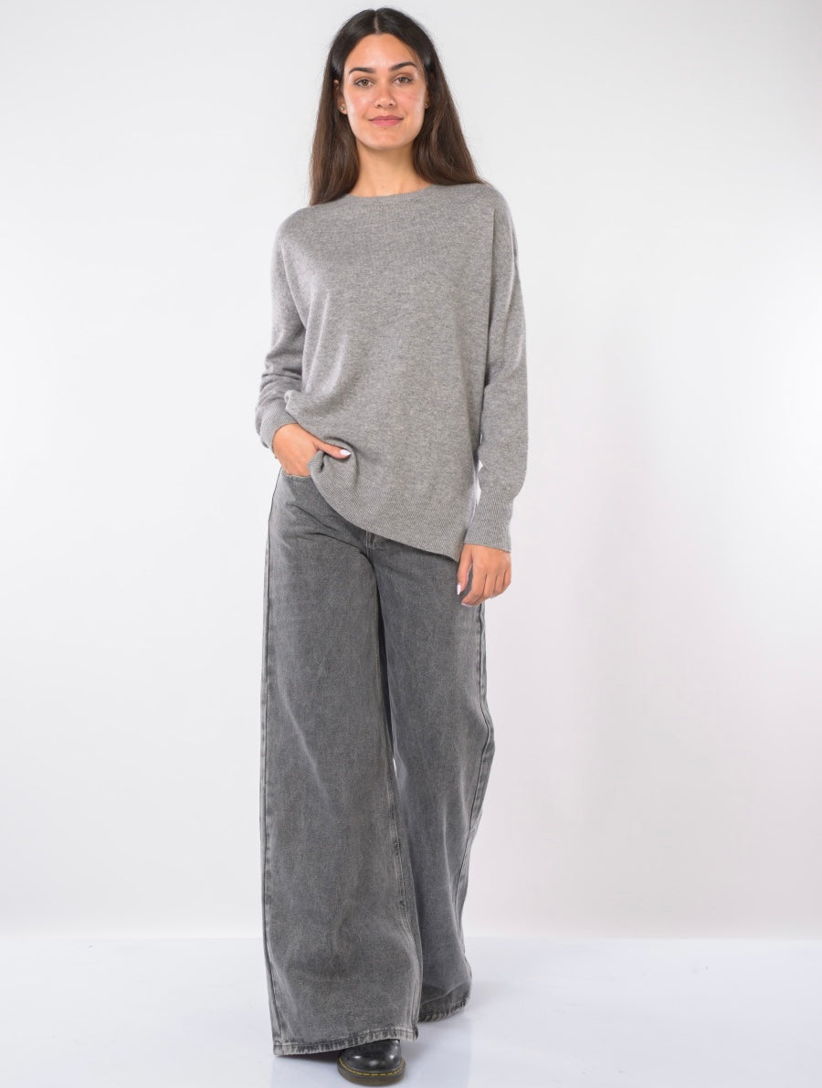 MAGLIA IN LANA CON SPACCHI