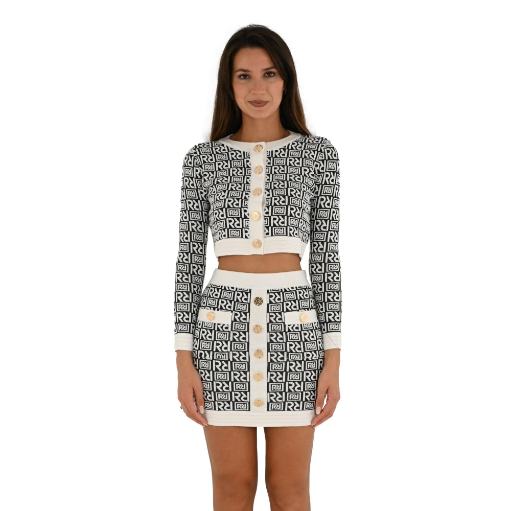 Cardigan corto con bottoni