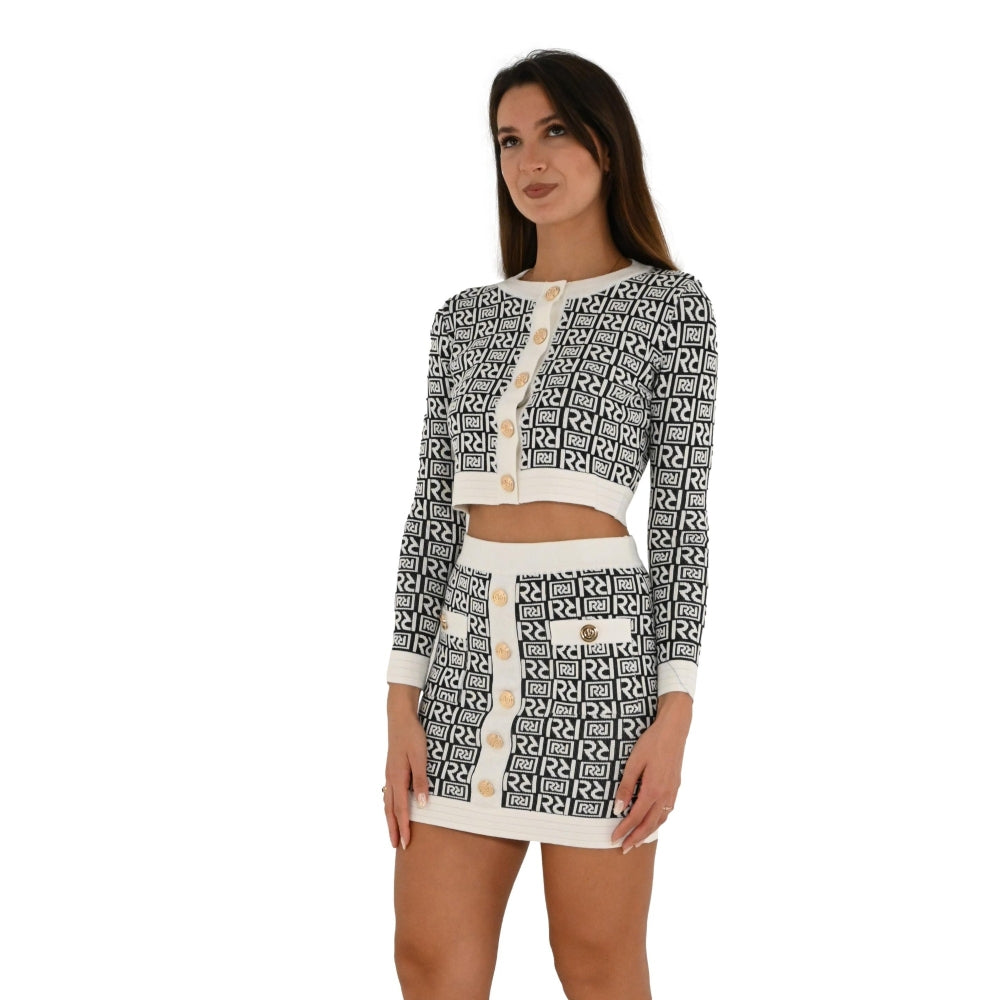Cardigan corto con bottoni