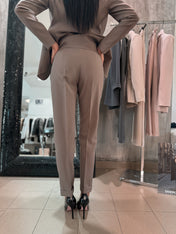 PANTALONI SIGARETTA CON RISVOLTO