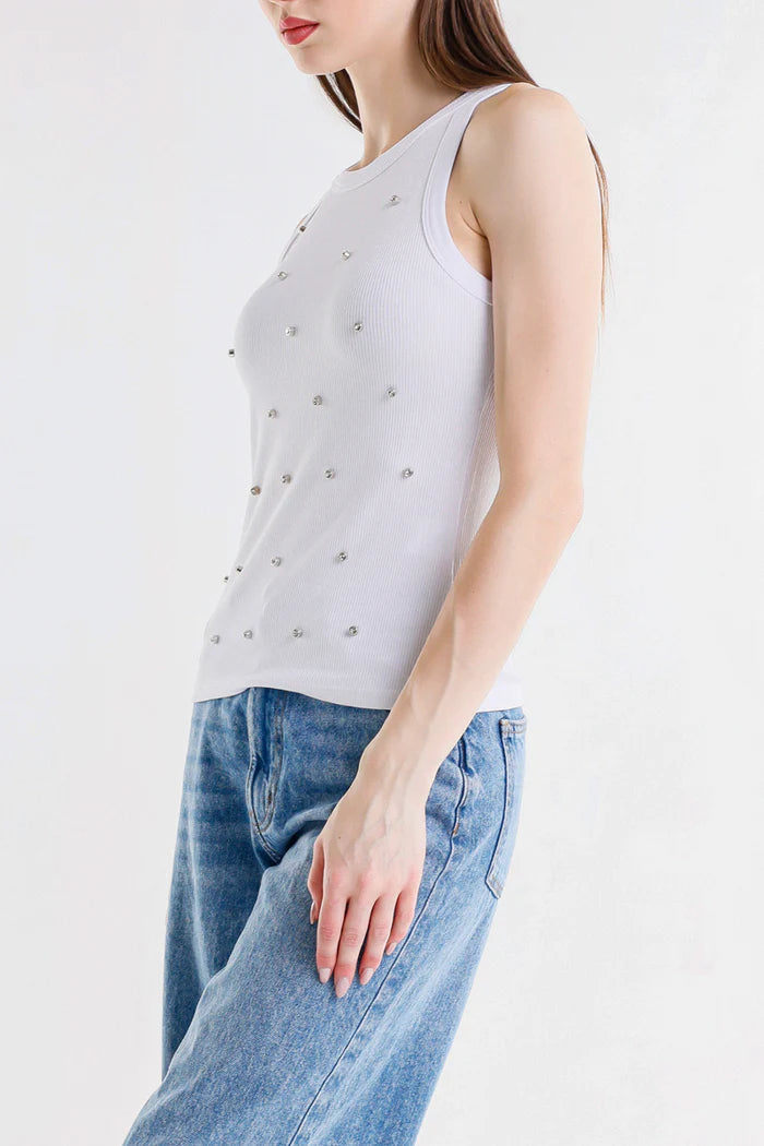 TOP CON STRASS