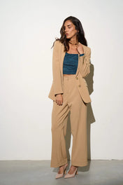 Crop top in jersey lurex