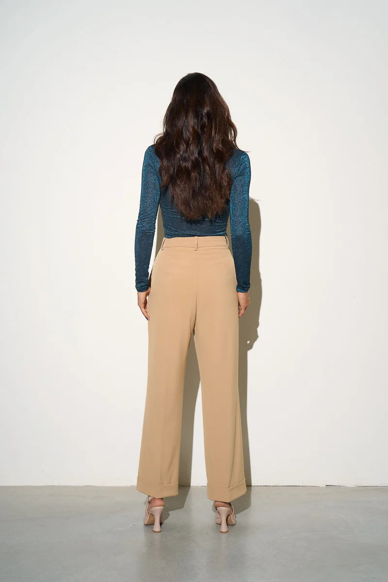 Crop top in jersey lurex