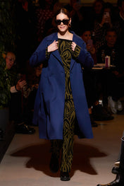 Cappotto con cintura misto lana