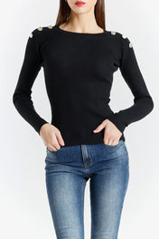 MAGLIA A COSTINE E BOTTONI