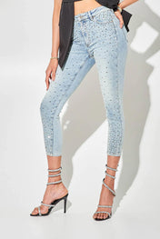 Jeans con strass