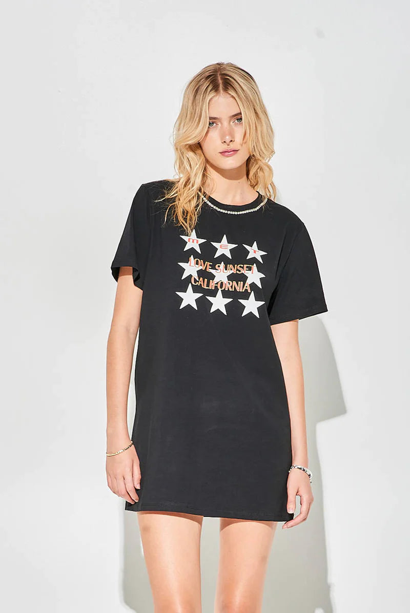 Maxi tshirt con stampa