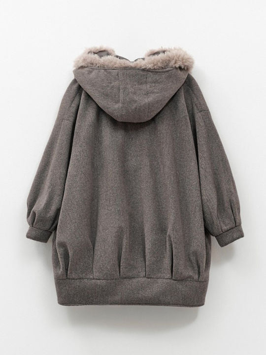 CAPPOTTINO CON ECOPELLICCIA