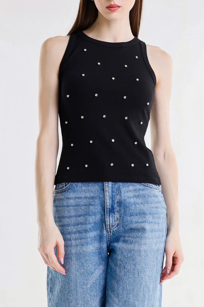 TOP CON STRASS