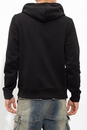 FELPA CON CAPPUCCIO E ZIP