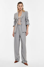 PANTALONI PALAZZO CON PINCES