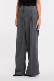 PANTALONE A PALAZZO CON PENCES