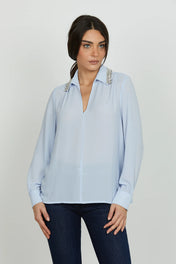 CAMICIA CON STRASS