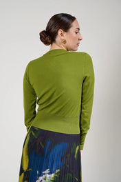 Maglia girocollo in viscosa stretch