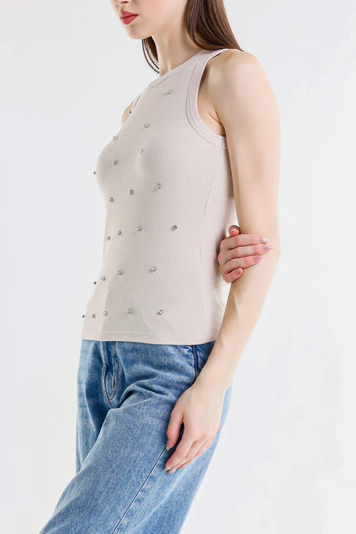 TOP CON STRASS