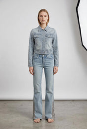 GIACCA IN DENIM CON STRASS
