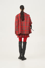BLAZER OVERSIZE TARTAN