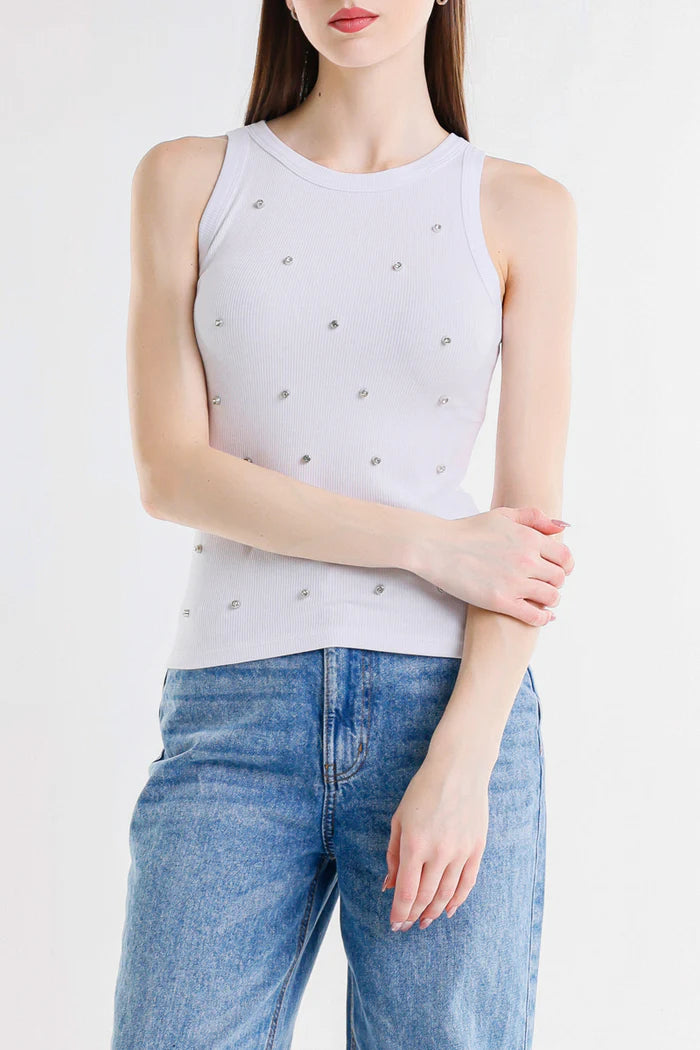 TOP CON STRASS