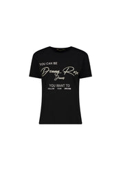 T-shirt con stampa laminata