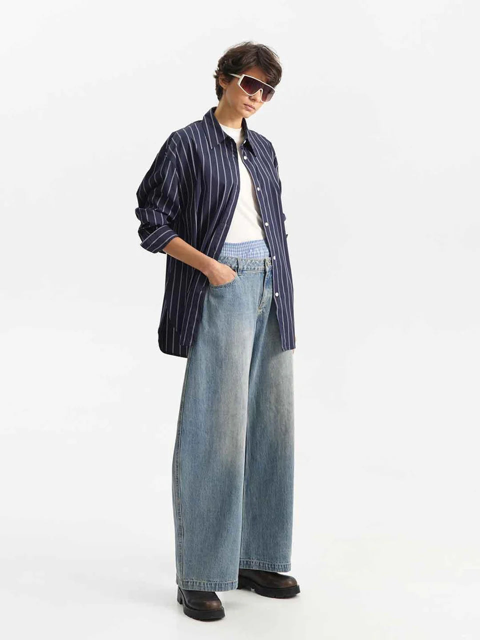 CAMICIA OVER A RIGHE