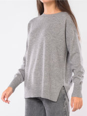 MAGLIA IN LANA CON SPACCHI