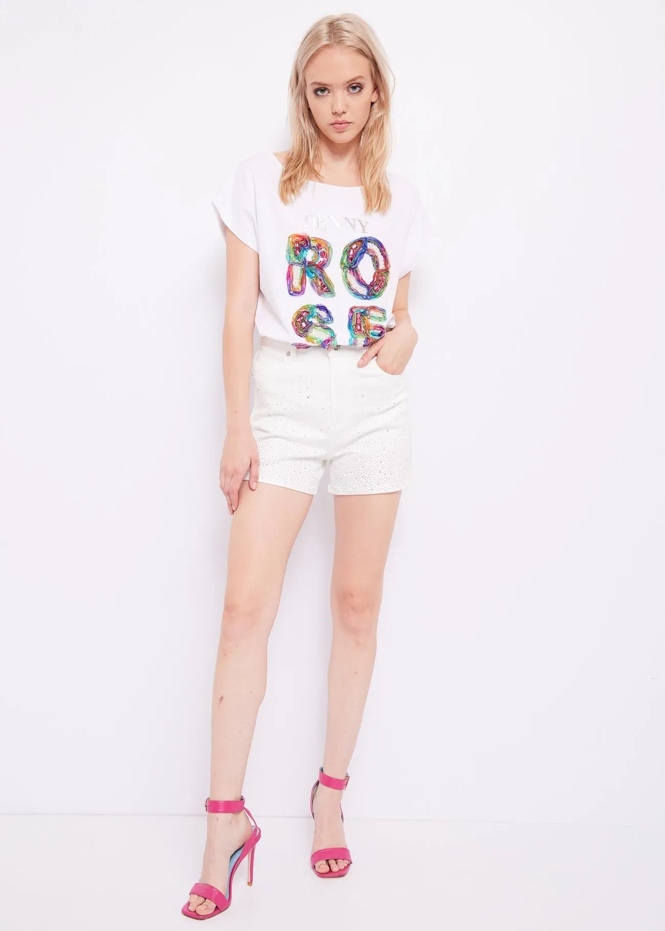 T-shirt con strass