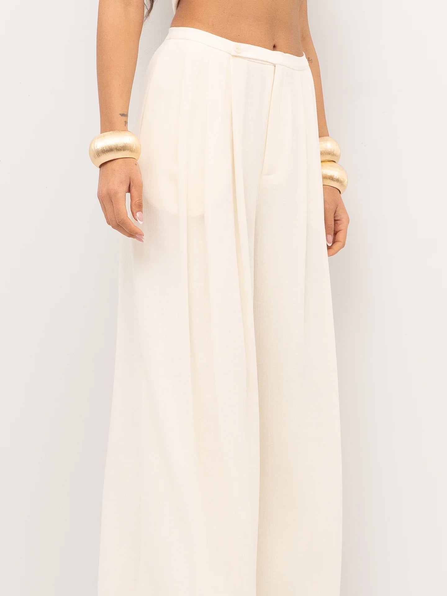 PANTALONE MISTO LINO