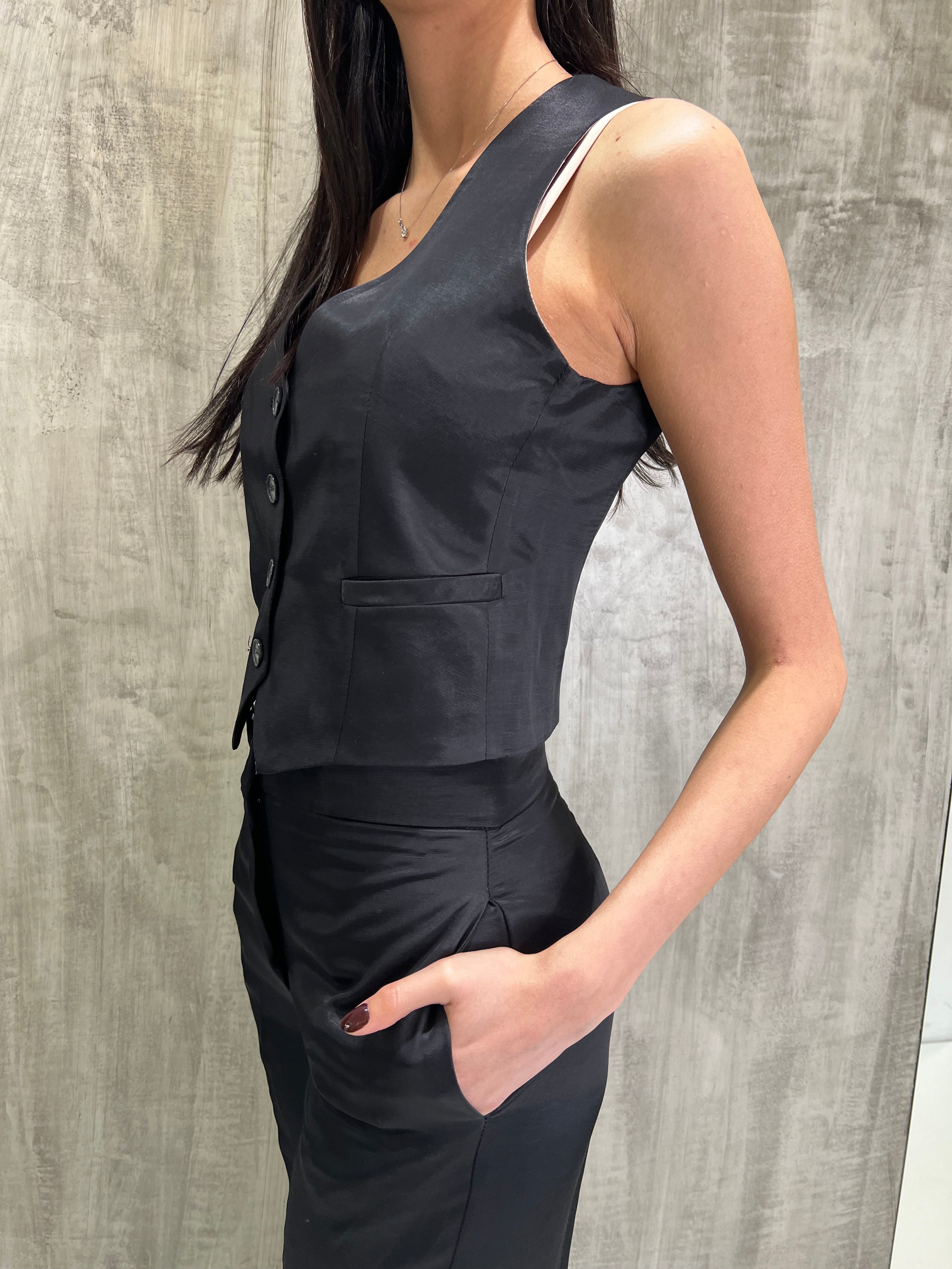 Gilet in raso