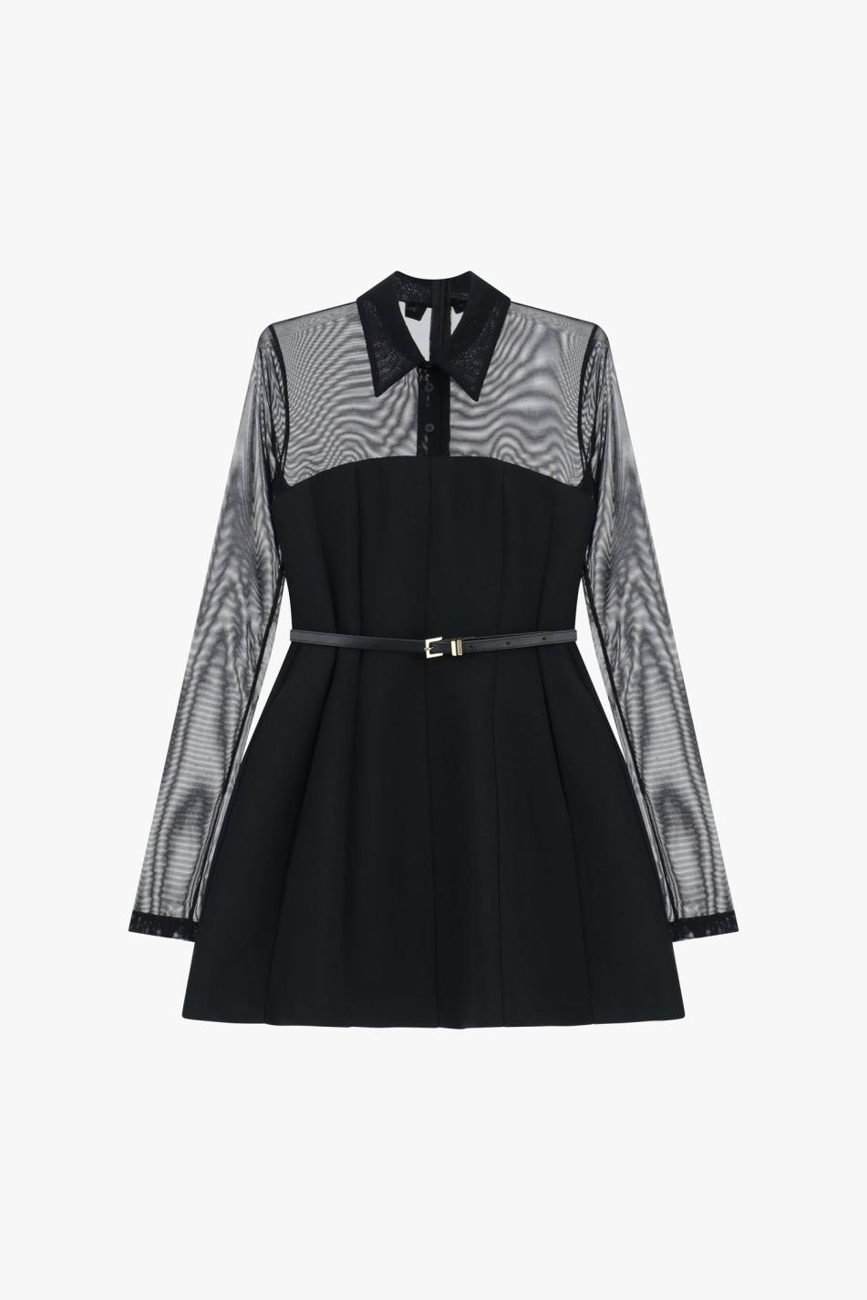 ABITO CON MANICHE TRASPARENTI