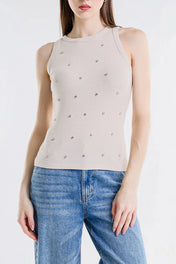 TOP CON STRASS