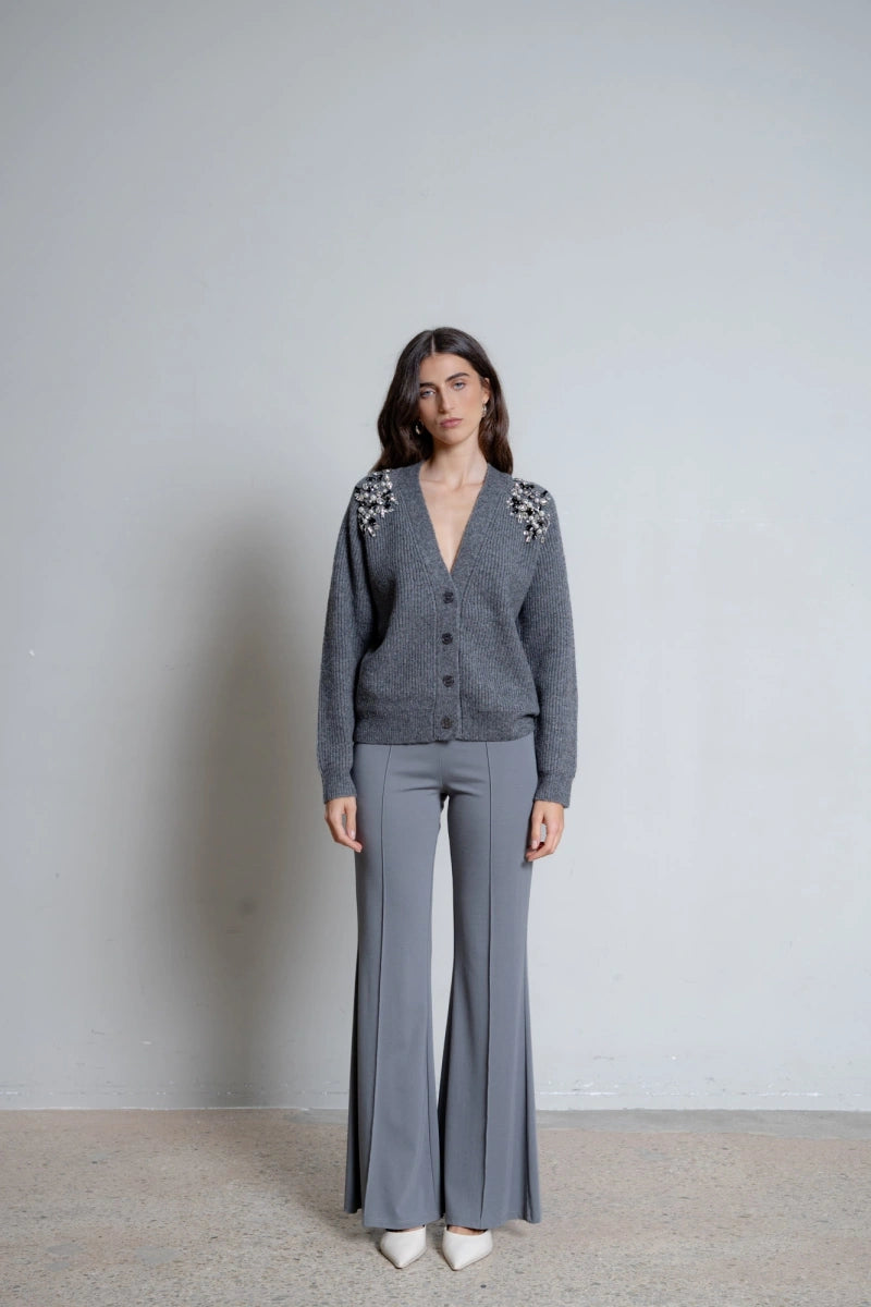 CARDIGAN CON APPLICAZIONI