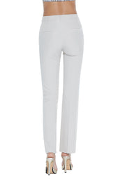 Pantaloni vita alta a zampetta