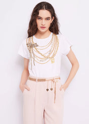 T-shirt con catene