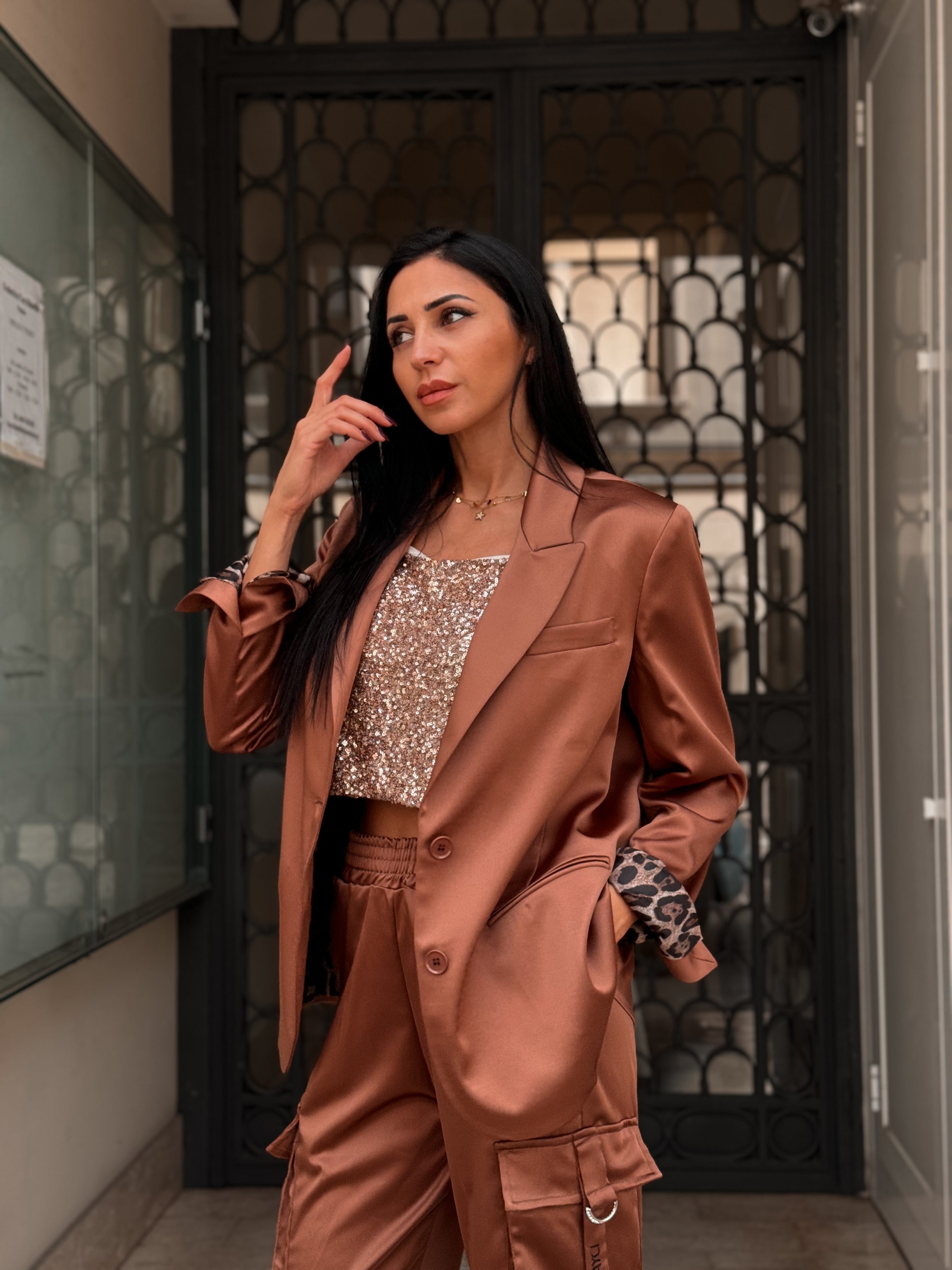 BLAZER IN RASO OVER