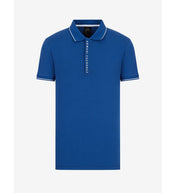 Polo in cotone bluette