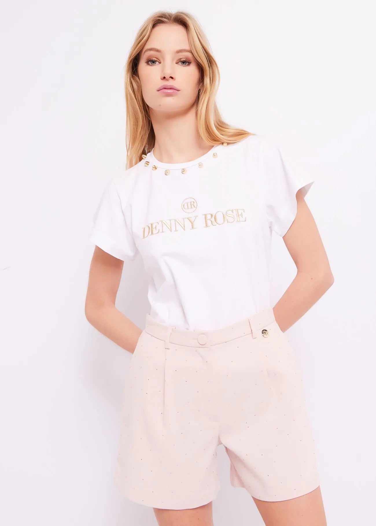T-shirt con strass