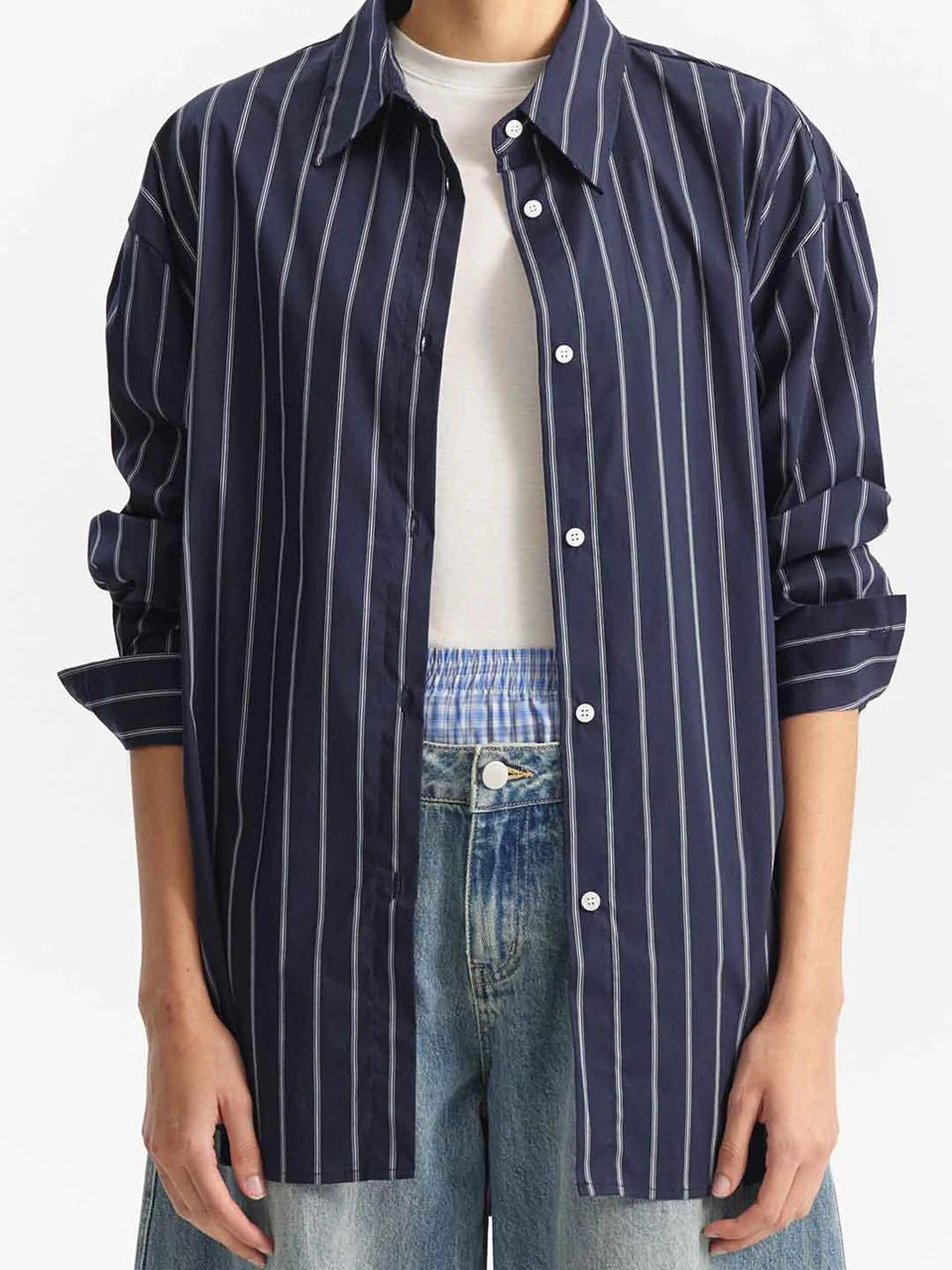 CAMICIA OVER A RIGHE