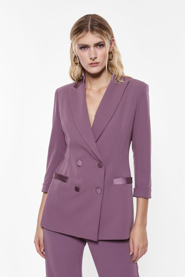 GIACCA DOPPIOPETTO MALVA