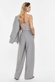 PANTALONI PALAZZO CON PINCES