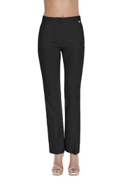 Pantaloni vita alta a zampetta