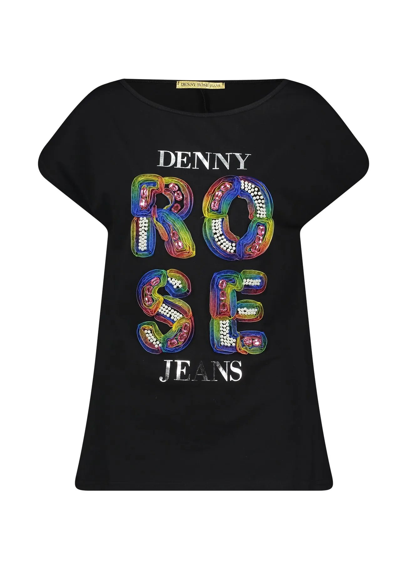 T-shirt con strass