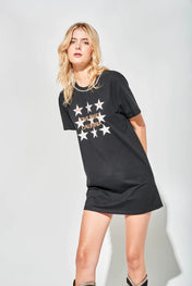 Maxi tshirt con stampa