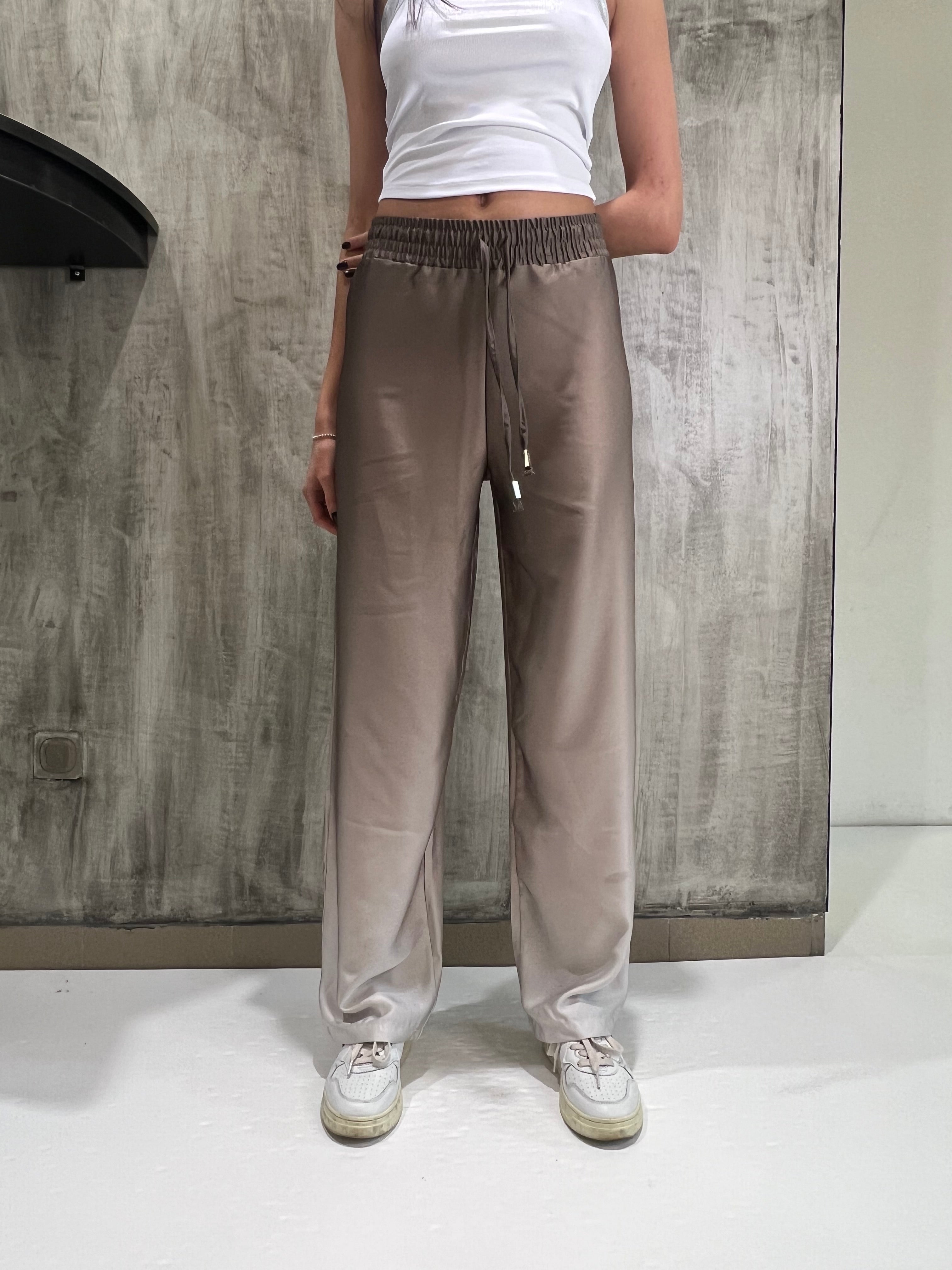 Pantaloni in raso degradè