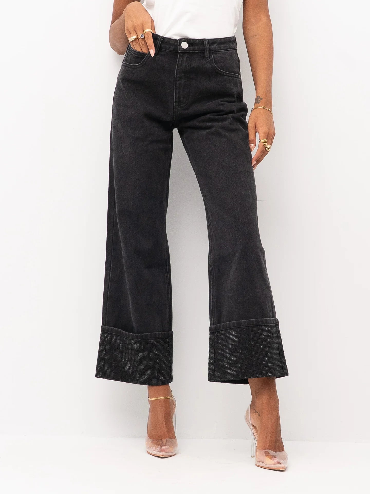 JEANS CON RISVOLTO