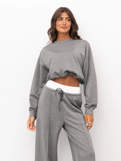 FELPA CROP LUREX