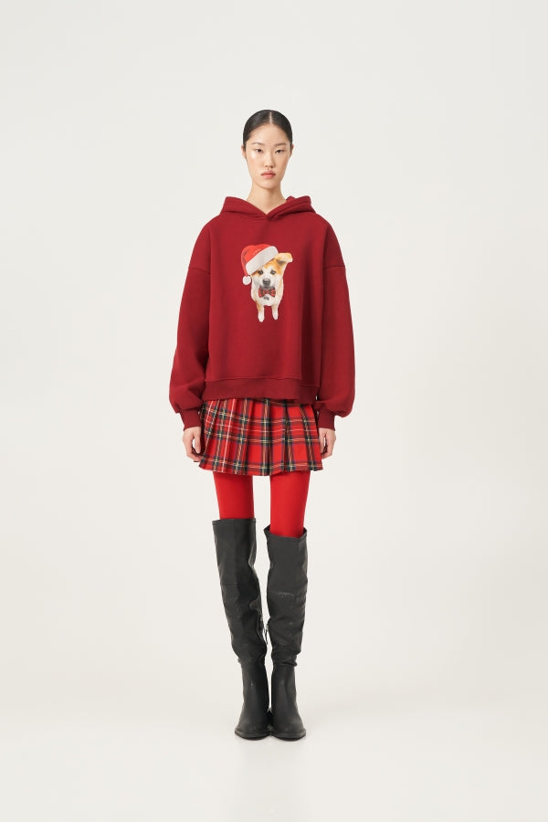 GONNA TARTAN PLISSE