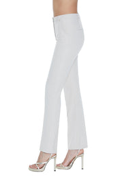Pantaloni vita alta a zampetta