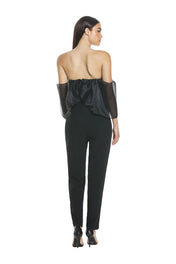 Tuta con scollo bardot