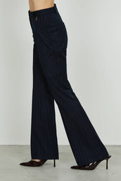 PANTALONE ZAMPA GESSATO