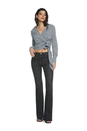 CAMICIA A RIGHE CON FIOCCO